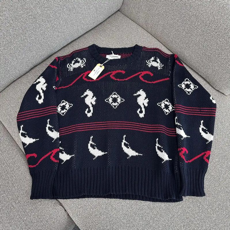 Thom Browne Black Wool Women's Sweater 0089