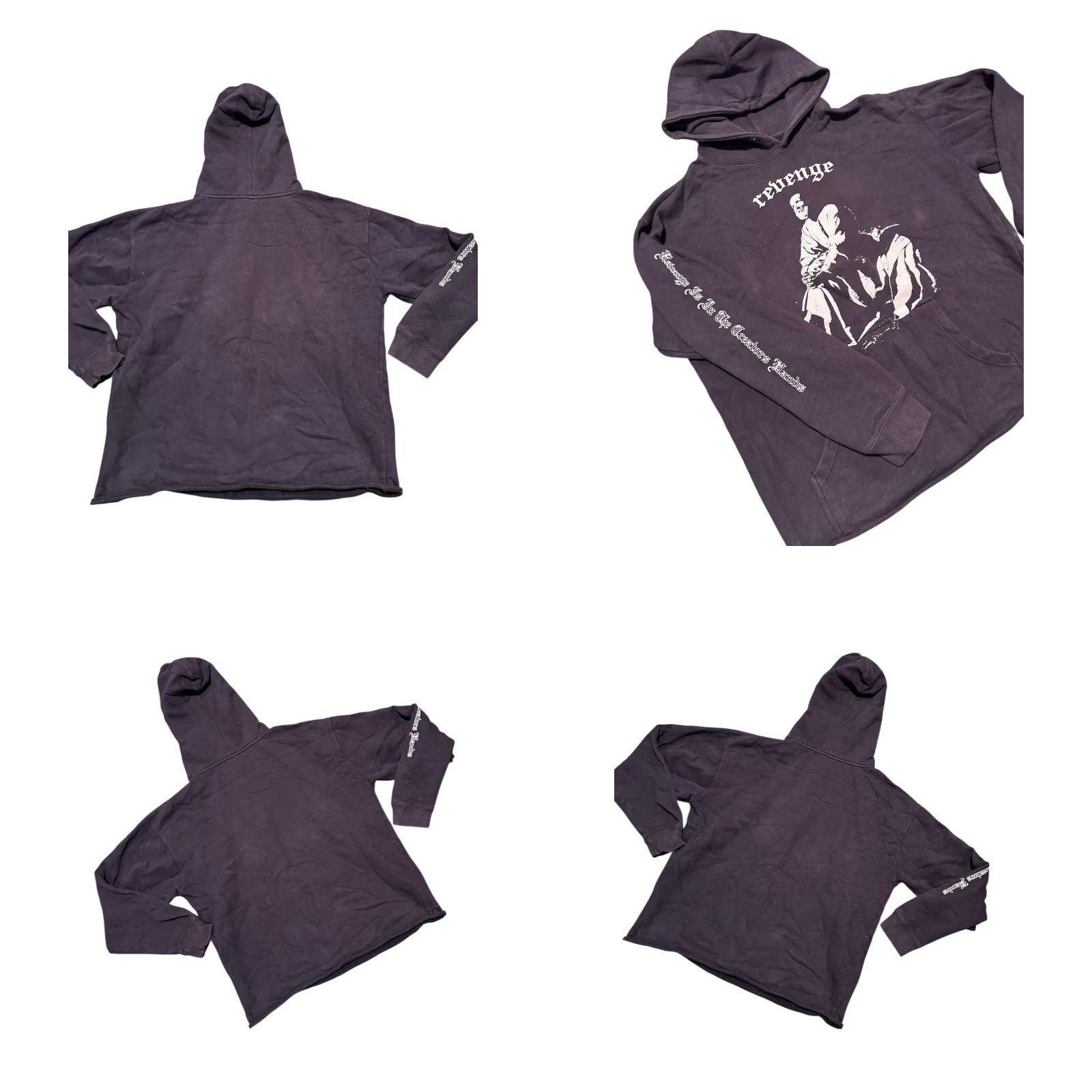 Revenge VINTAGE Revenge RENAISSANCE BY REVENGE Puff Print Hoodie Size L Black HTF! Size US L / EU 52-54 / 3 - 8 Thumbnail