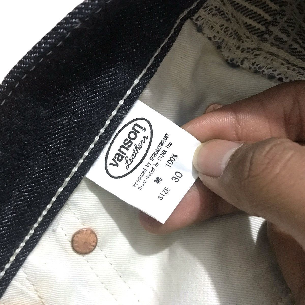 Vanson Leathers × Vintage Vanson Leather Carpenter Hickory Stripe Pants Size US 30 / EU 46 - 8 Thumbnail