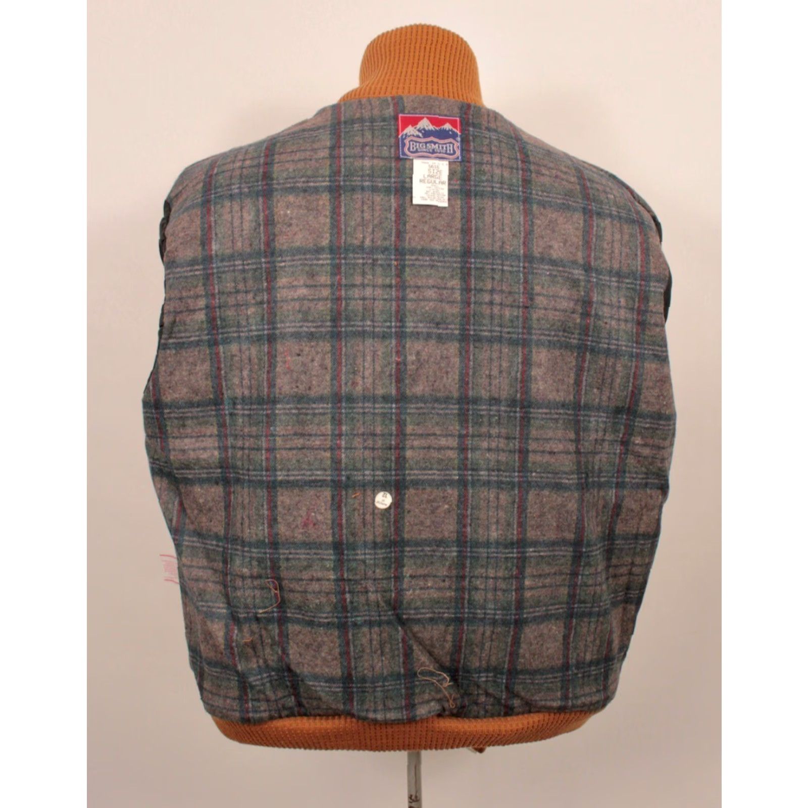 Vintage VTG Big Smith 90s Duck Canvas Work Jacket Shirt Mens L Brown Size US L / EU 52-54 / 3 - 3 Thumbnail