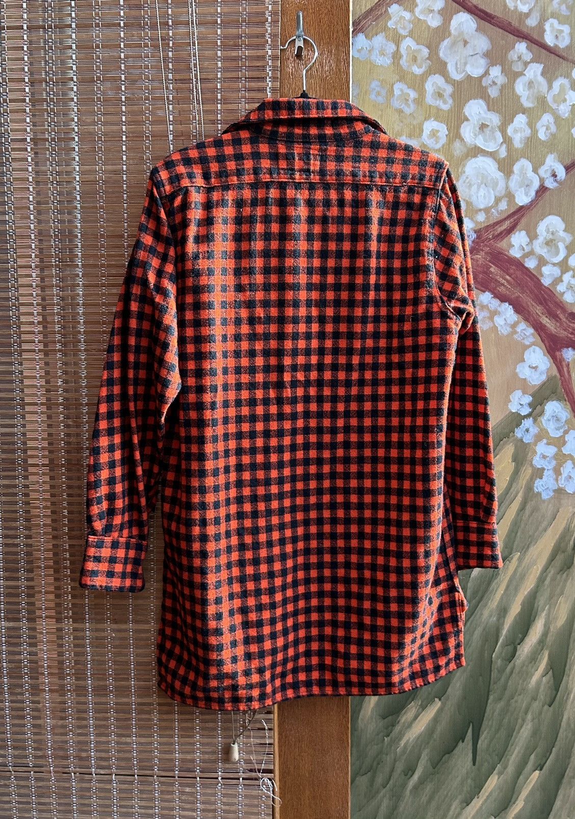 Vintage 60s Joe Brown Welsh Flannel Shirt Wool Blend Pullover Shirt Size US M / EU 48-50 / 2 - 2 Thumbnail