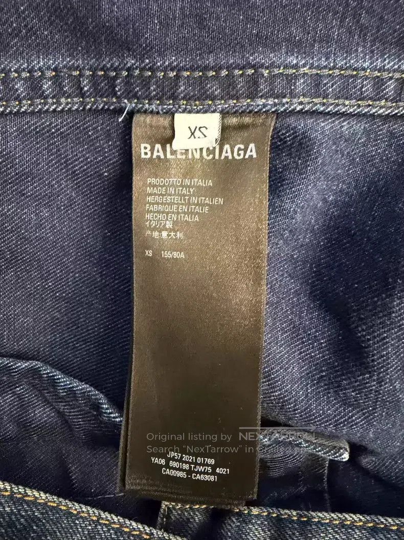 Balenciaga Balenciaga Paris Limited Edition Denim Jacket Size US XS / EU 42 / 0 - 4 Thumbnail
