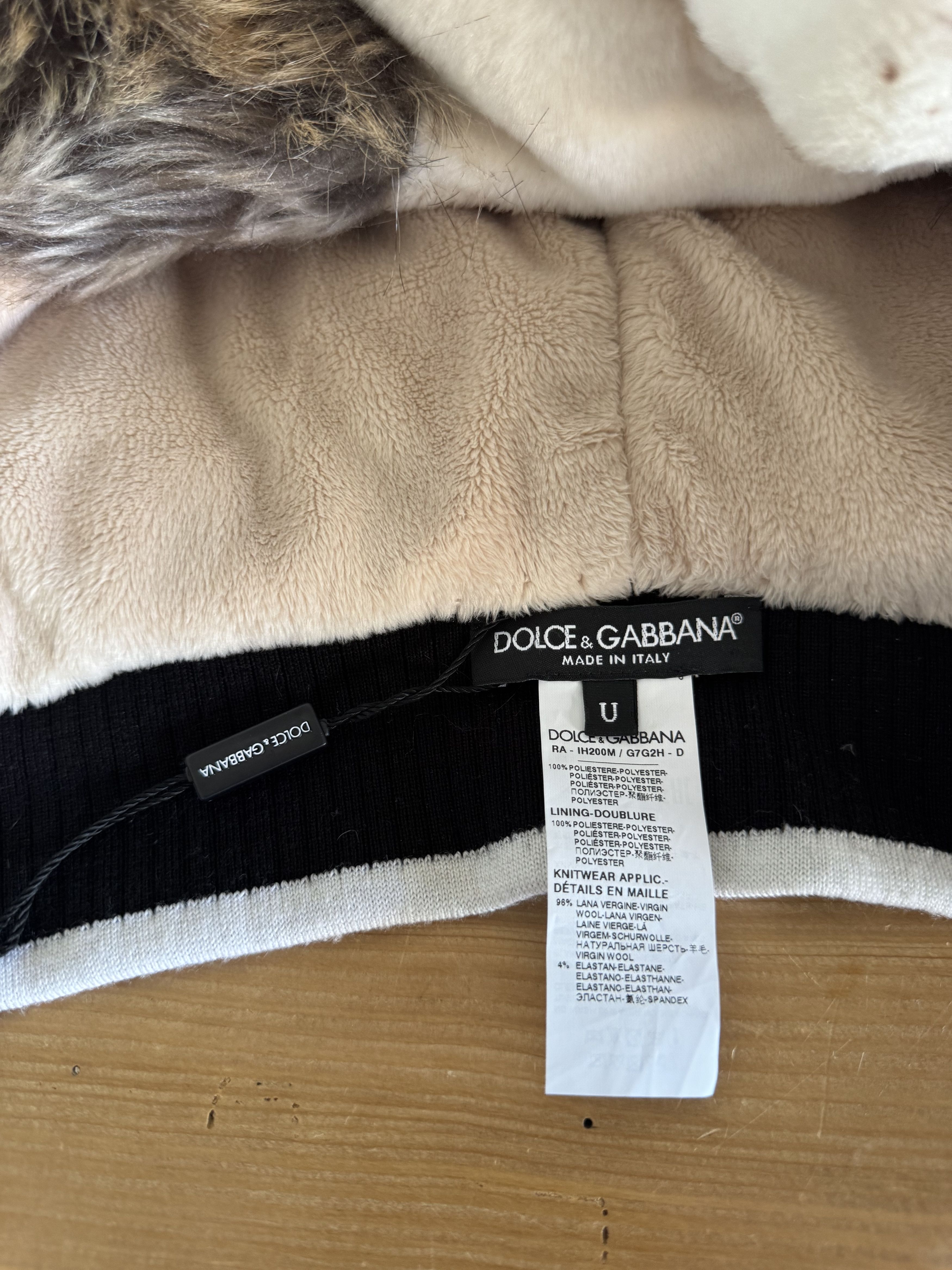 Dolce & Gabbana FW17 Faux Fur Rabbit Head Hat Size ONE SIZE - 10 Thumbnail