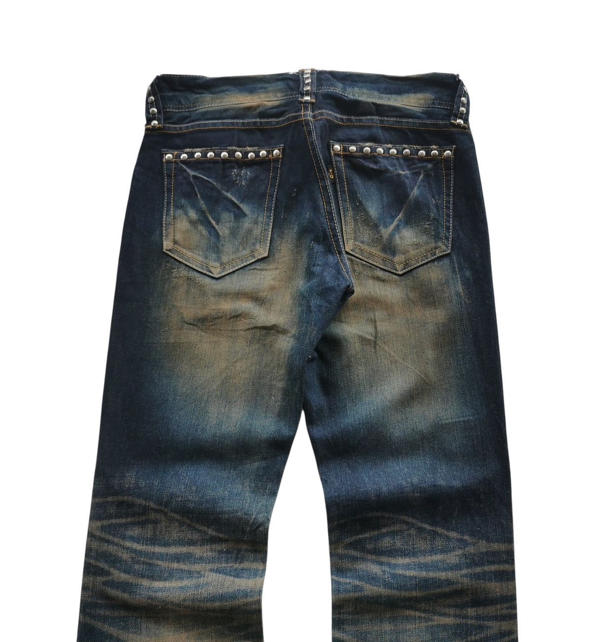 Vanquish Vanquish Studded Flare Mudwash Jeans - Size 30 Size US 30 / EU 46 - 4 Thumbnail