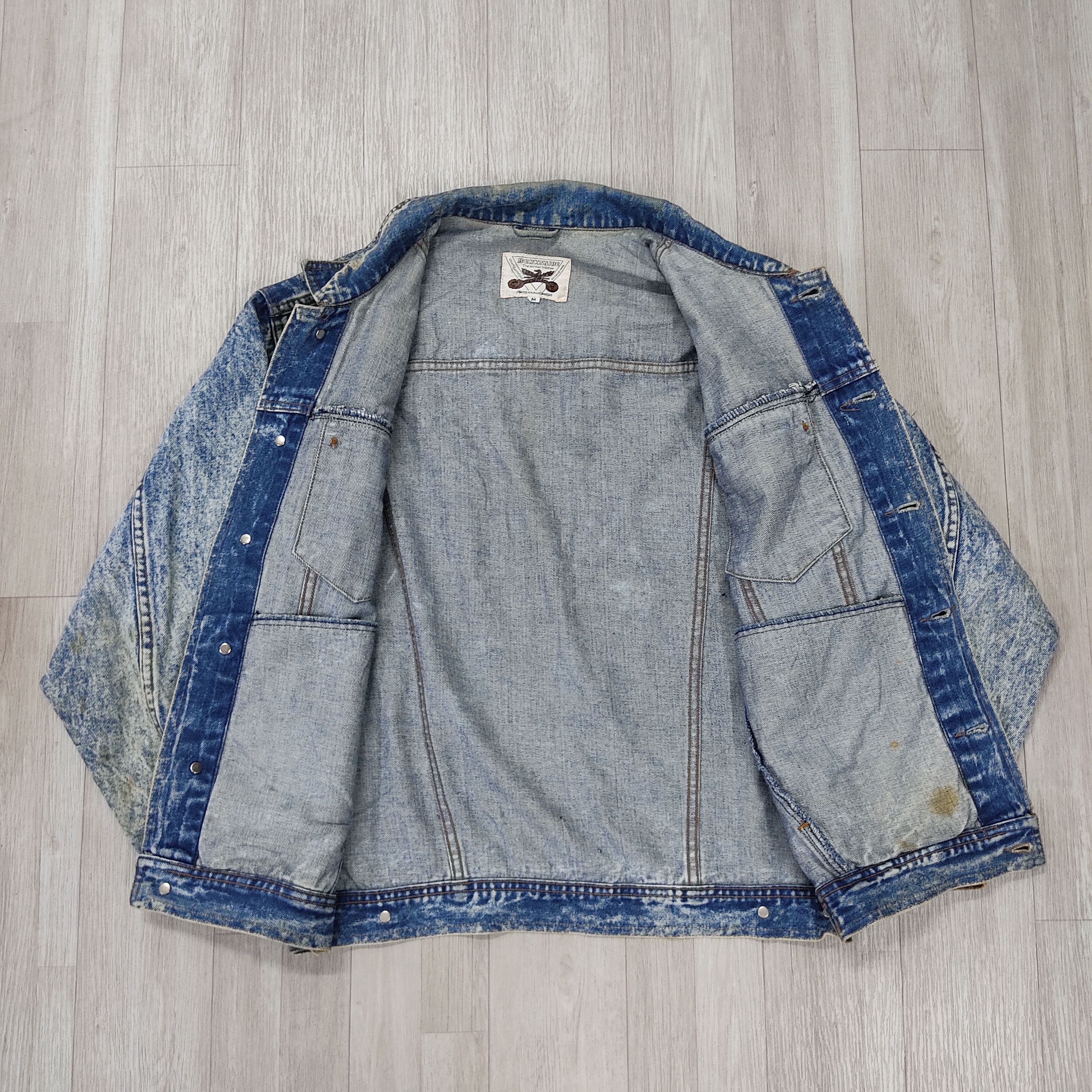 Japanese Brand × Killer Acid × Vintage Vintage 80s Berkshine Acid Wash Denim Jacket Size US M / EU 48-50 / 2 - 9 Thumbnail