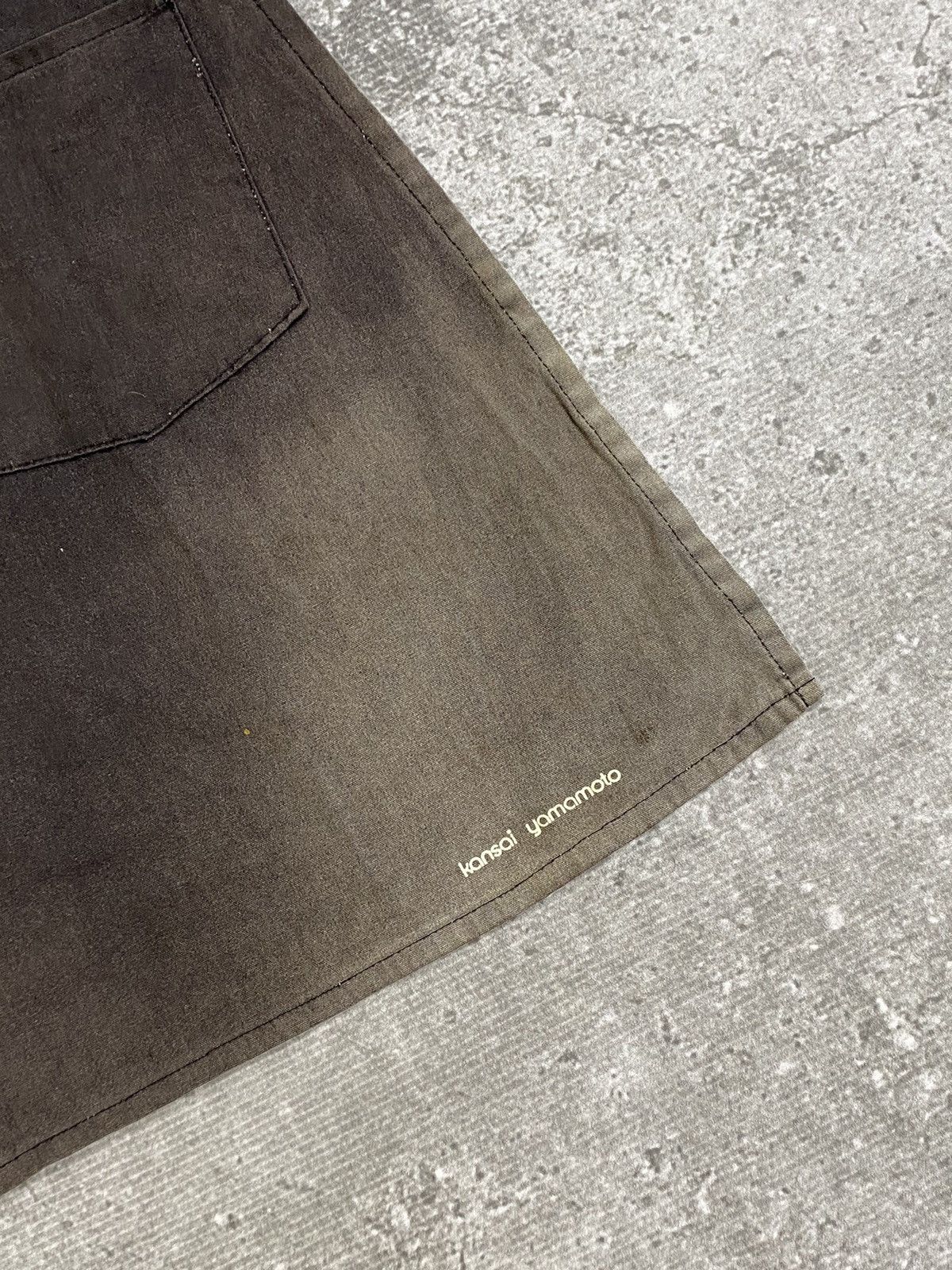 Kansai Yamamoto Vintage Kansai Yamamoto Faded Black Apron Size ONE SIZE - 4 Thumbnail