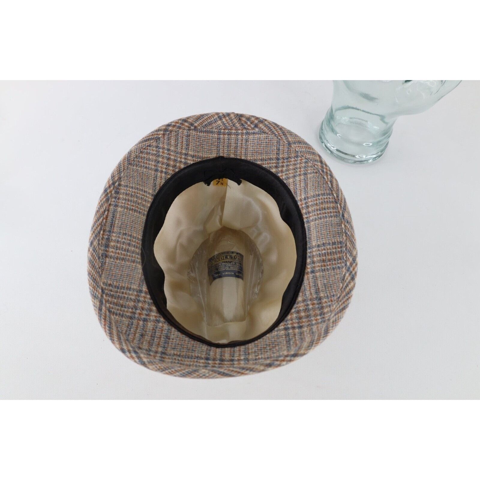 Pendleton × Vintage Vintage 60s 70s Pendleton Wool Houndstooth Plaid Fedora Size ONE SIZE - 6 Thumbnail