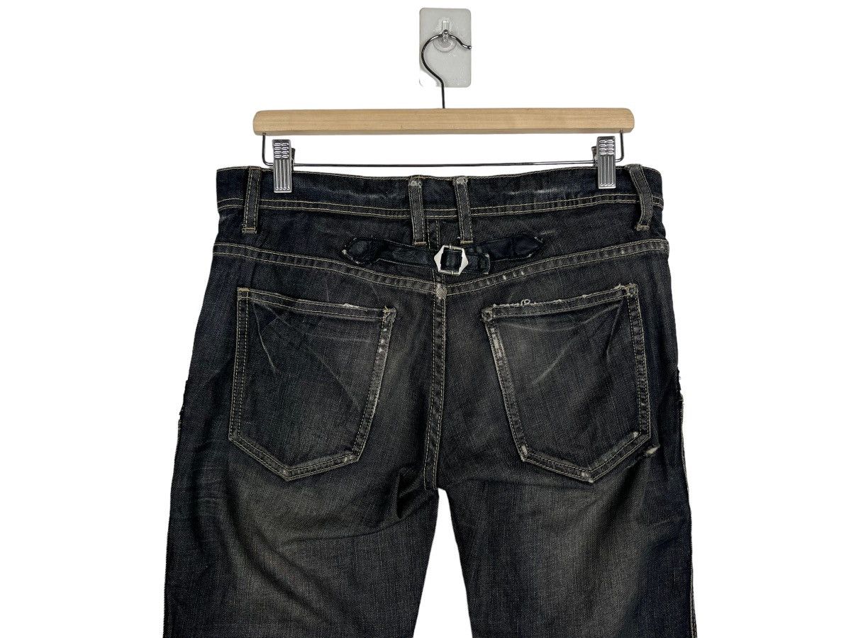If Six Was Nine 🔥 MICHEL KLEIN ASYMMETRIC CARGO DENIM JEANS Size US 32 / EU 48 - 8 Thumbnail