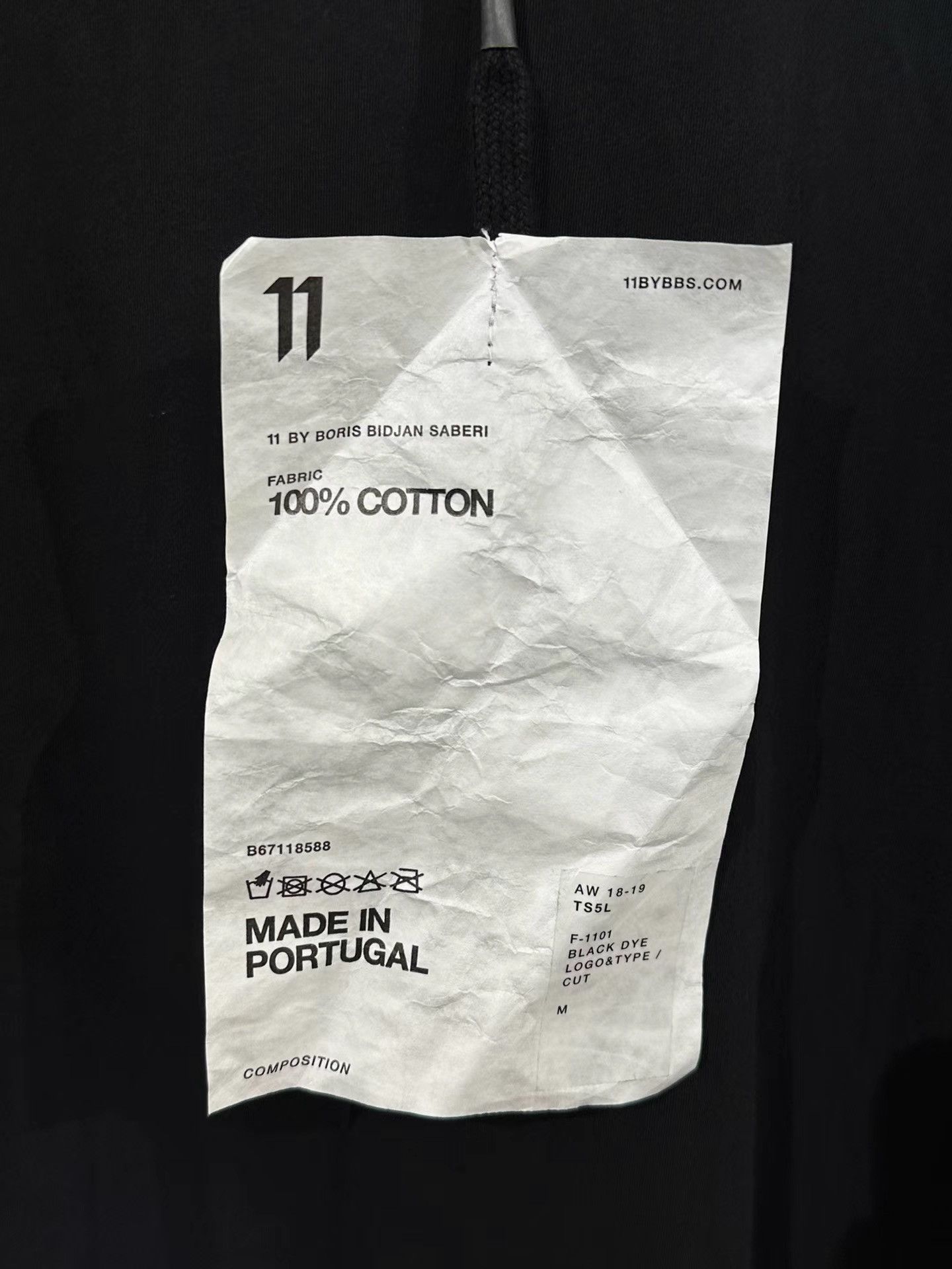 11 By Boris Bidjan Saberi 11by BBS TS5L Stitched Extended T-Shirt K35 Size M / US 6-8 / IT 42-44 - 6 Thumbnail