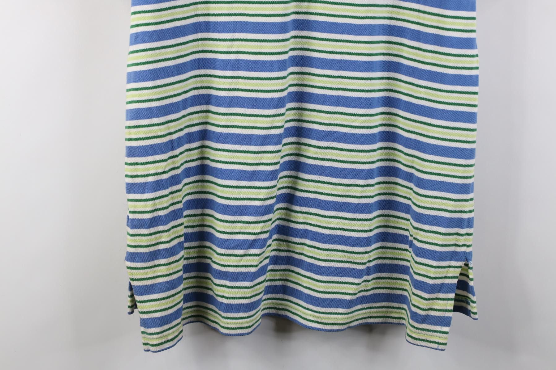 Polo Ralph Lauren Vintage 90s Ralph Lauren Box Logo Striped Knit Golf Polo Size US M / EU 48-50 / 2 - 15 Thumbnail