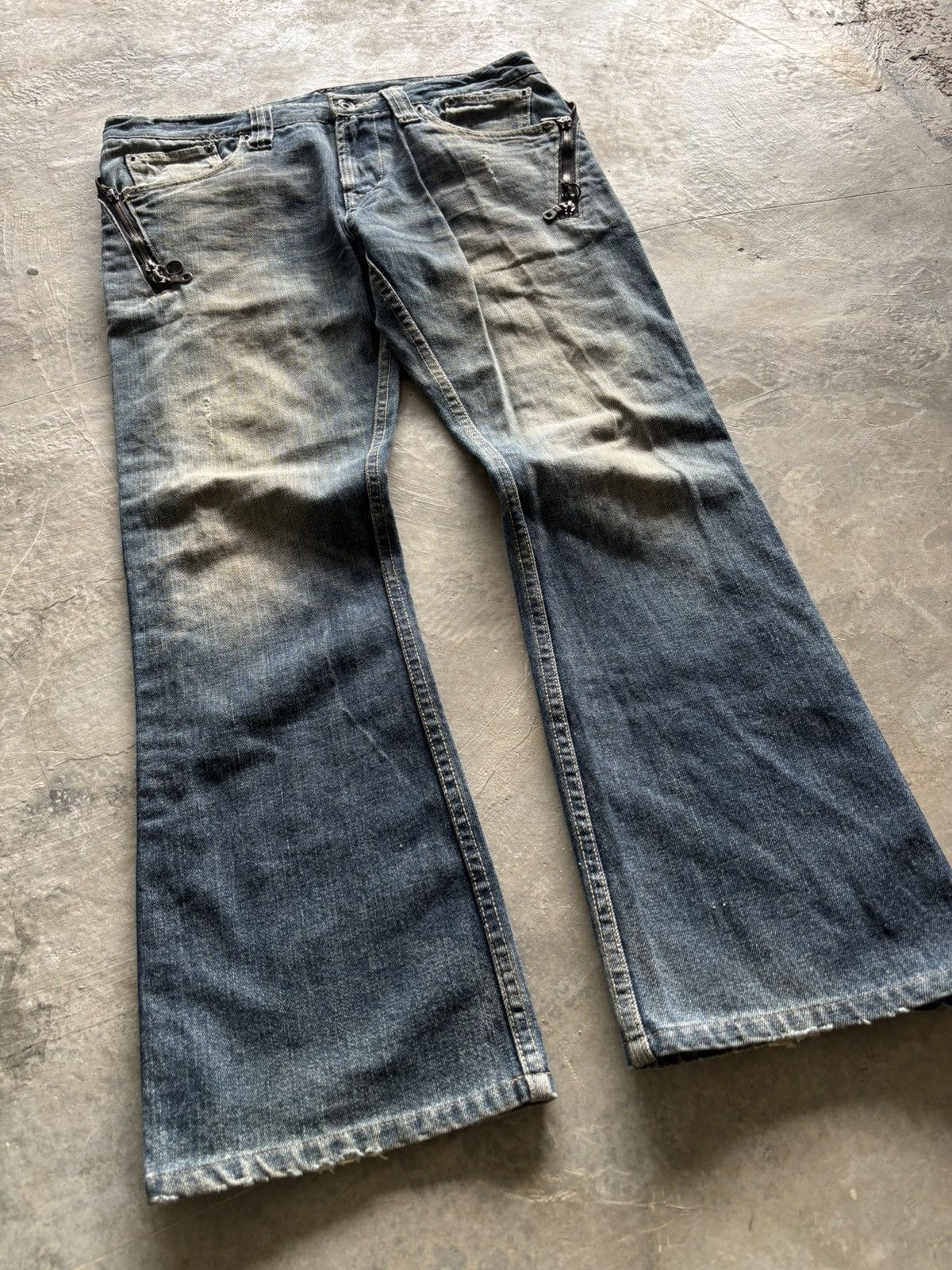 If Six Was Nine Flare Semantic design rusty japanese jeans punk grunge style Size US 34 / EU 50 - 15 Thumbnail