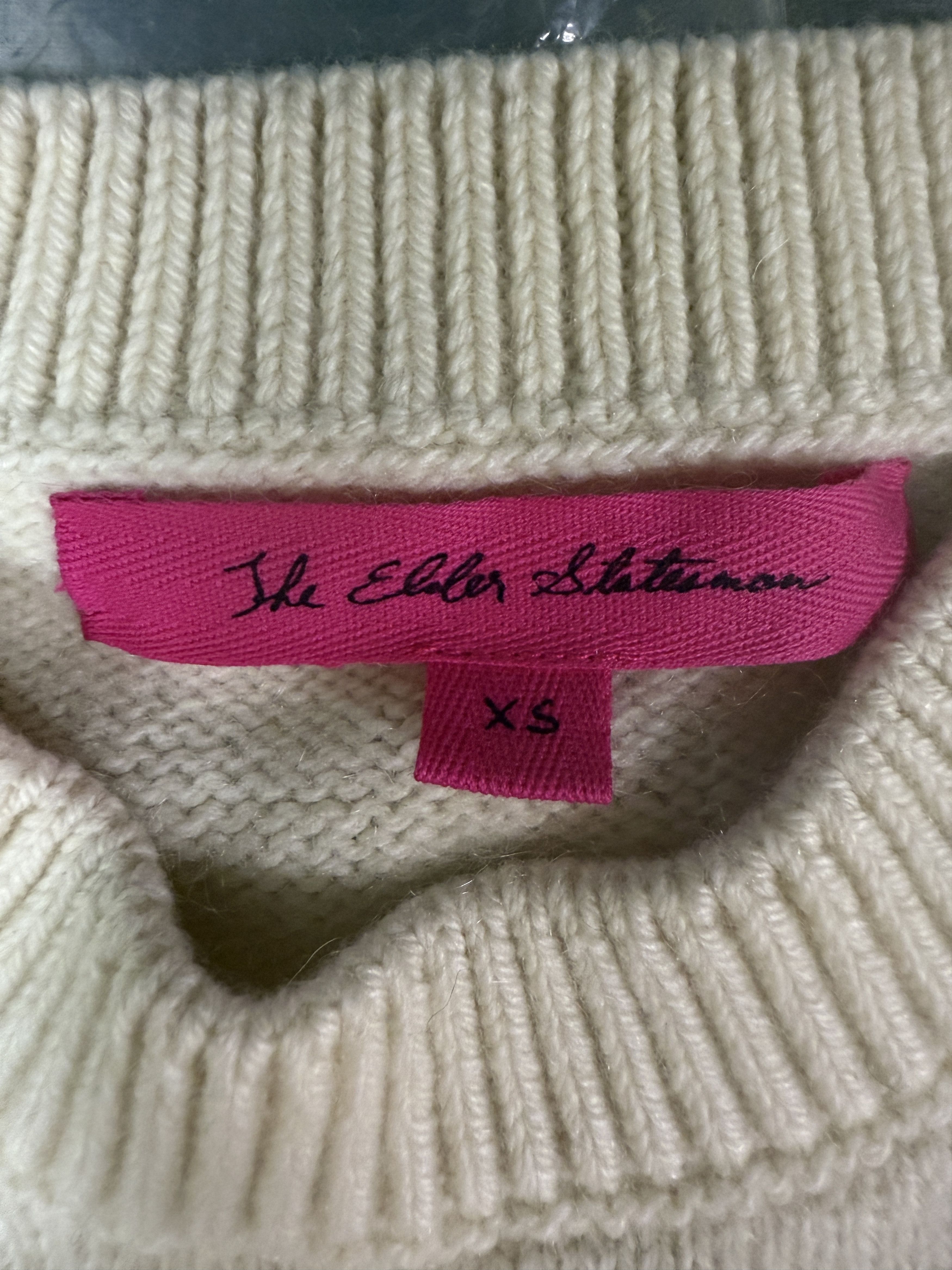 The Elder Statesman $1050 The Elder Statesman Simple Crew Cashmere Sweater Size XS / US 0-2 / IT 36-38 - 7 Thumbnail