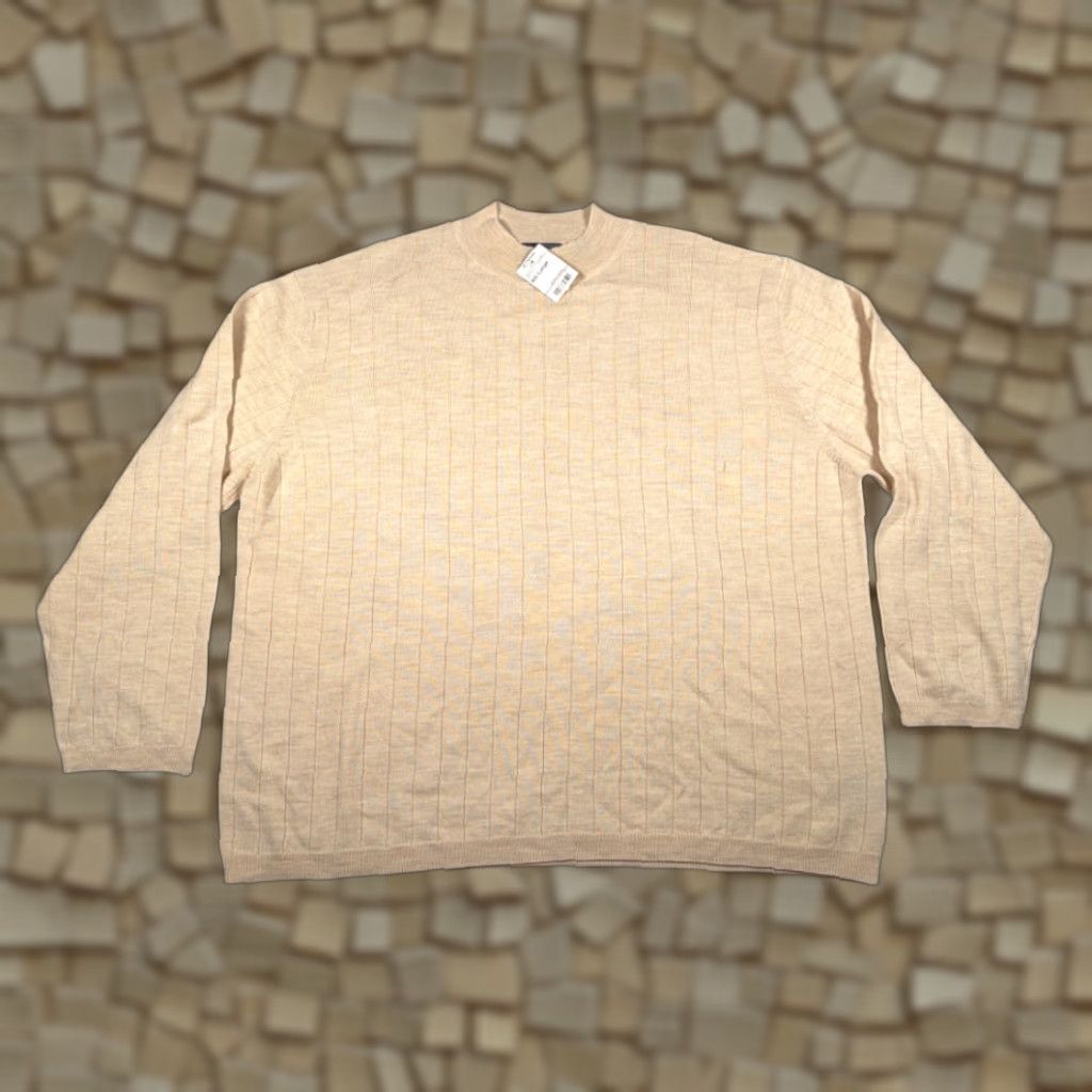 Ferrari VINTAGE J Ferrar Sweater Adult 2XL Brown Merino Wool Deadstock Tags 90s Wool Crew Knt Knit Pullover Mens Brown 90s Vintage J Ferrar Sweater 2XL Mens Size US XXL / EU 58 / 5 - 1 Thumbnail