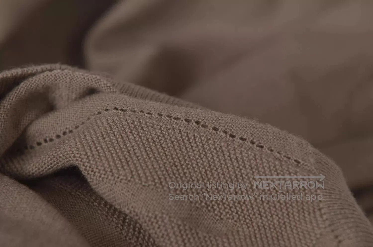 Hermes Brown Long Sleeve Knit Sweater. Size US S / EU 44-46 / 1 - 3 Thumbnail
