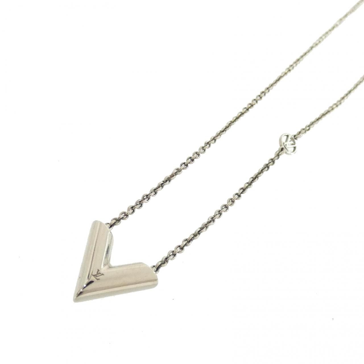 Louis Vuitton Louis Vuitton Louis Vuitton Essential V Necklace Precious Metal Necklace M63197 DUTY FREE for USA Size ONE SIZE - 1 Thumbnail