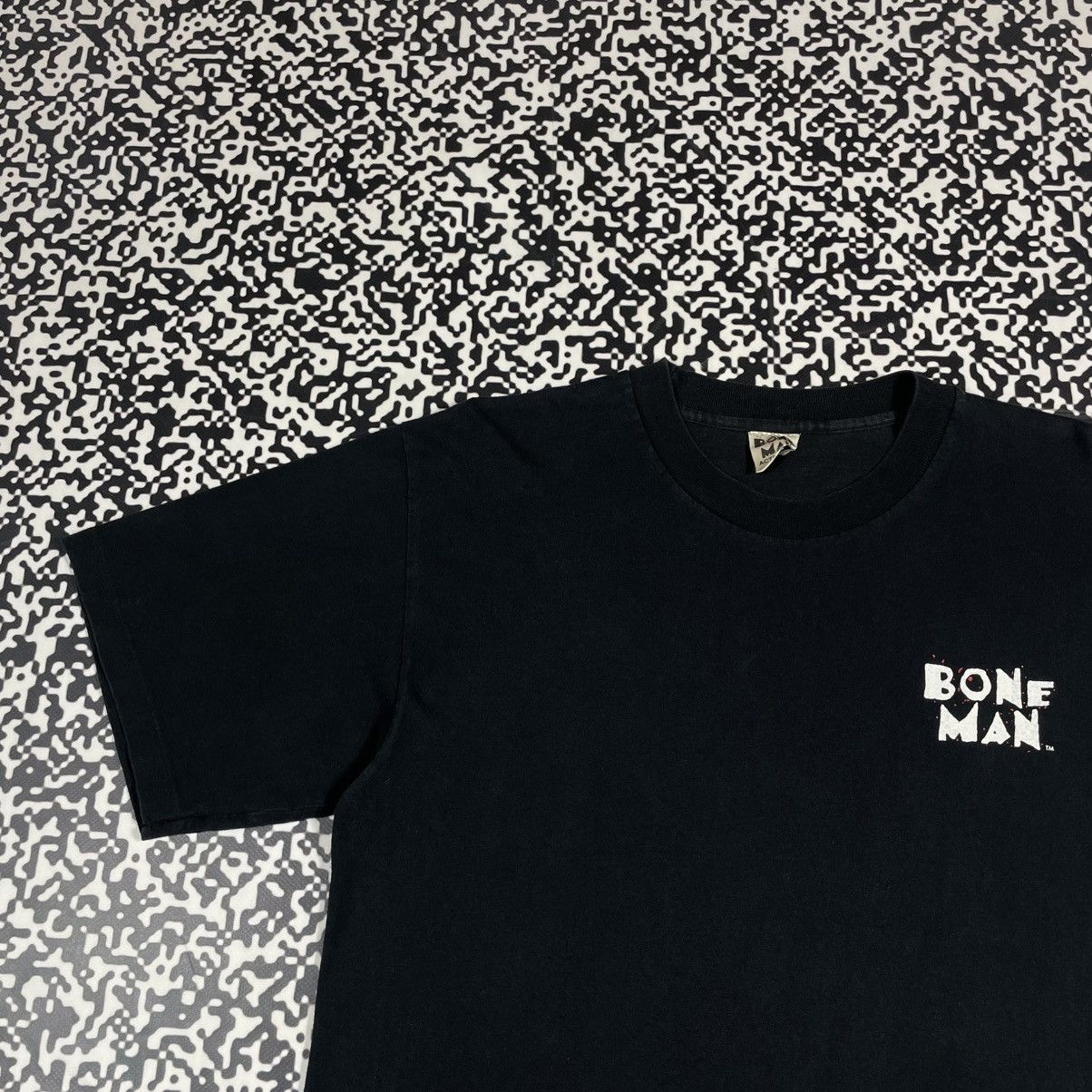 Japanese Brand Vintage 1996 Bone Man Skull Bones Logo Bowling Retro T-shirt Size US L / EU 52-54 / 3 - 8 Thumbnail