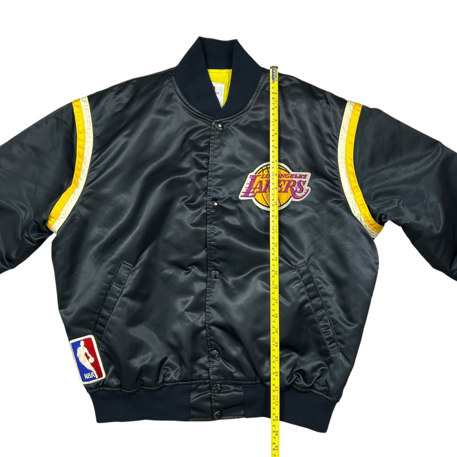 NBA VTG 90s LOS ANGELES LAKERS STARTER SATIN JACKET BOMBER Size US L / EU 52-54 / 3 - 10 Thumbnail