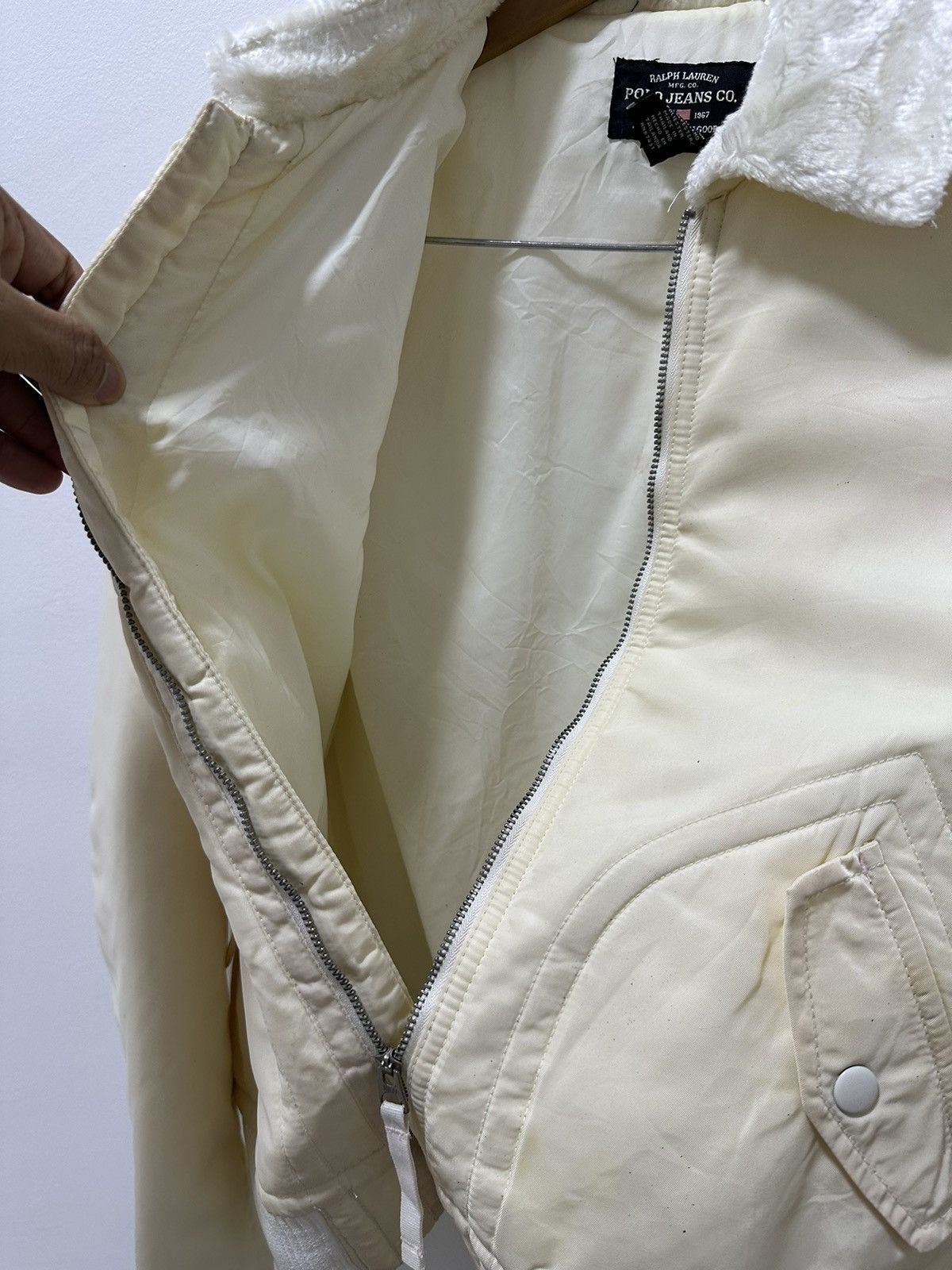 Polo Ralph Lauren Polo Jeans Ralph Lauren Bomber Cropped Jacket Fur Collar Size US M / EU 48-50 / 2 - 8 Thumbnail