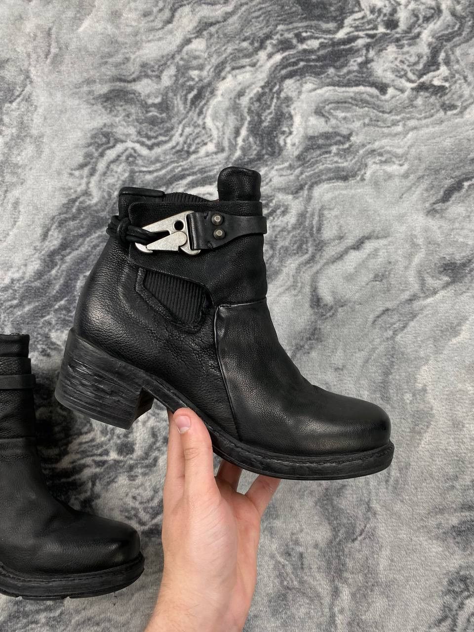 A.S.98 A.S.98 Airstep Leather Boots With Heels Women Size 39 Black Size US 9 / IT 39 - 10 Thumbnail