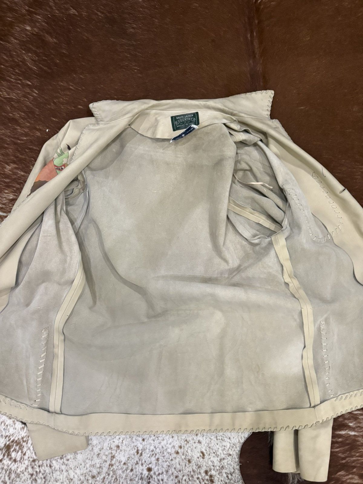 Ralph Lauren Rare Ralph Lauren Country Leather Jacket Size 42R - 15 Thumbnail