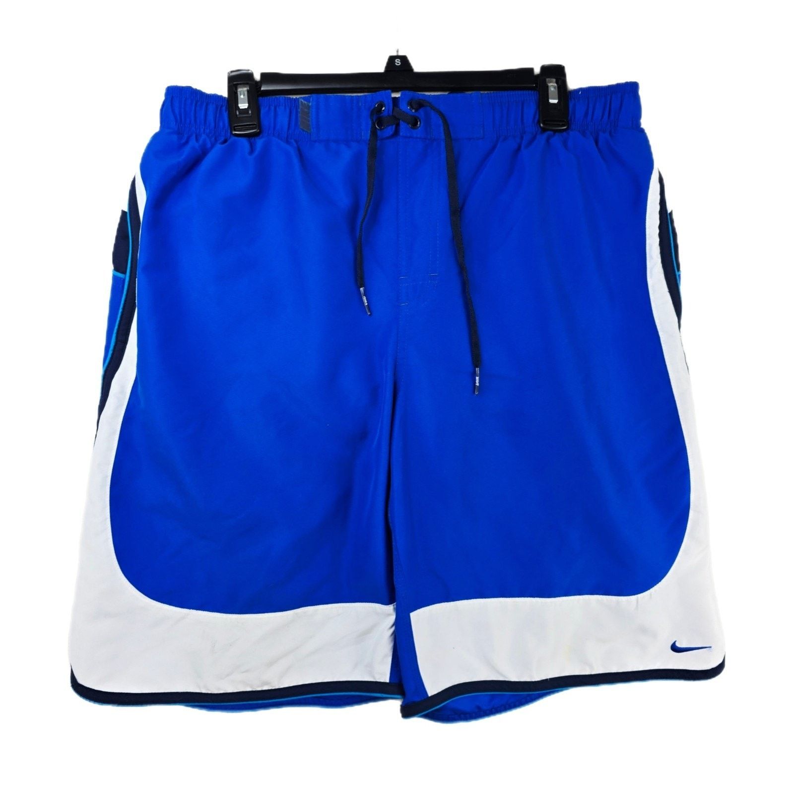 Nike Vintage Nike Board Shorts Mens Large BlueY2K Swim Trunks Size US 33 - 1 Thumbnail