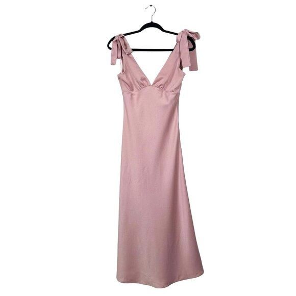 Sachin & Babi BHLDN Sachin & Babi Hudson Satin Charmeuse Midi Dress in Dus Size S / US 4 / IT 40 - 3 Thumbnail