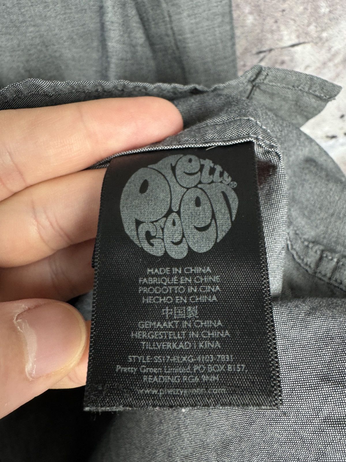 Pretty Green Men’s Pretty Green Shirt Button Up Long Sleeve Streetwear Size US S / EU 44-46 / 1 - 9 Thumbnail
