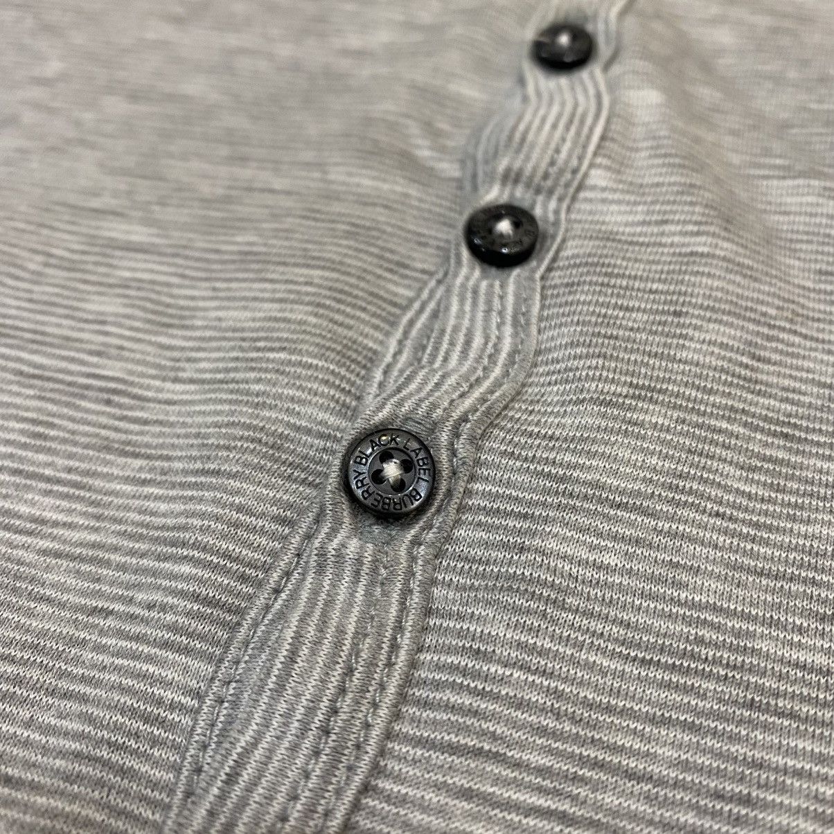 Burberry Vintage 1990s Burberry Black Label Half Button Long Sleeve Size US L / EU 52-54 / 3 - 3 Thumbnail