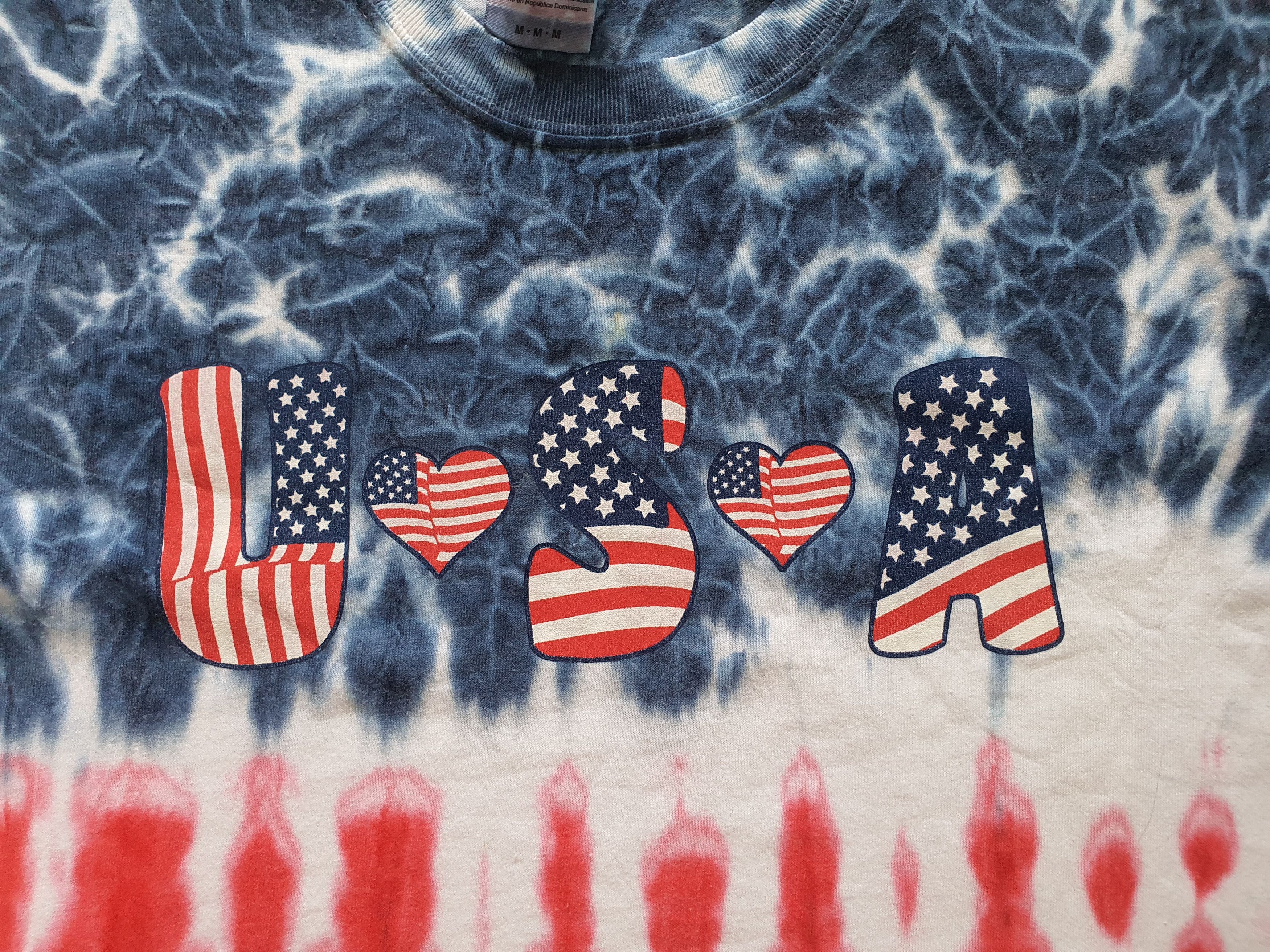 Other COLORTONE - Tie Dye T-Shirt w USA Graphic Size US M / EU 48-50 / 2 - 6 Thumbnail