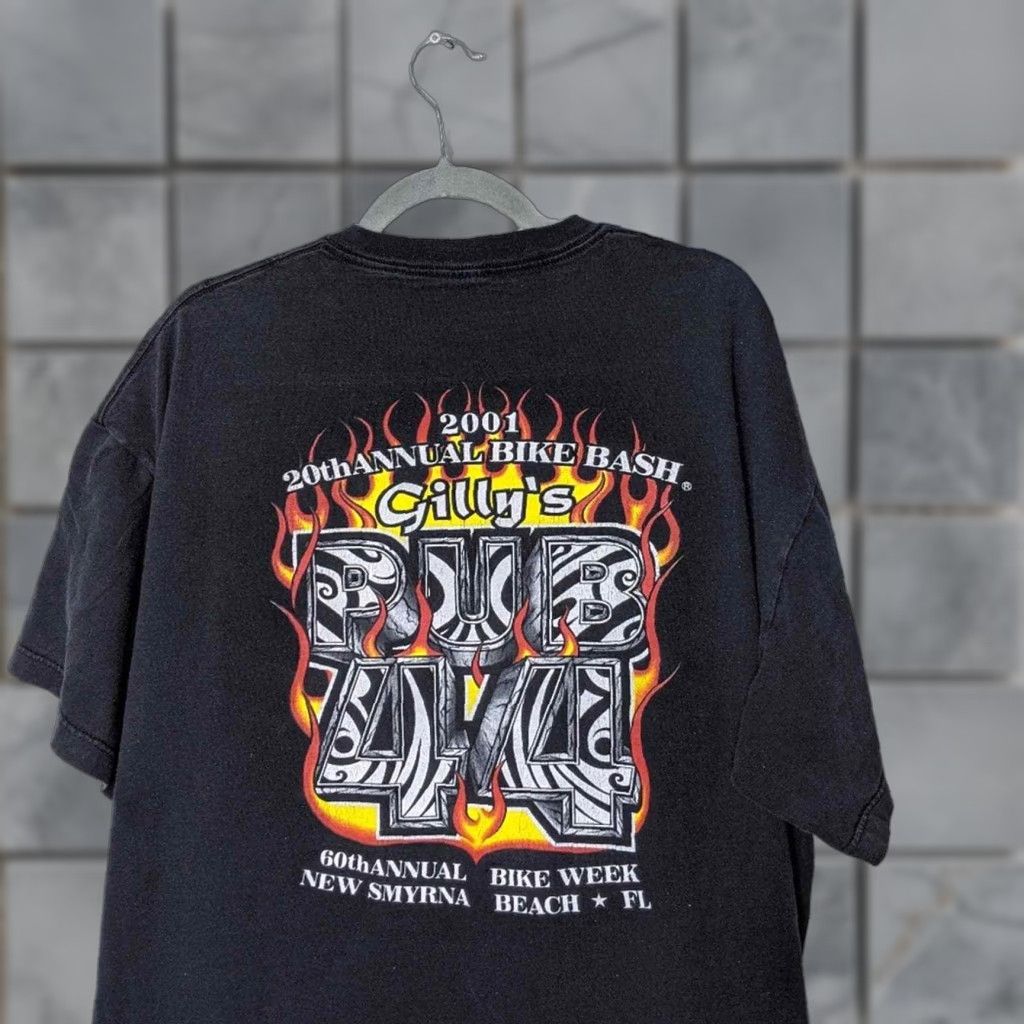 Harley Davidson VINTAGE Bike Week Pub 44 Smyrna Beach Pocket Harley Davidson Biker Motorcycle T-Shirt Unisex Adults XL Black Men's Womens? Size US XL / EU 56 / 4 - 1 Thumbnail