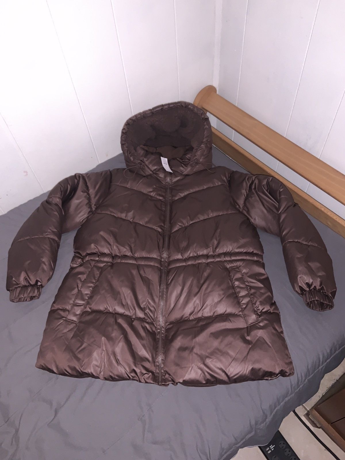 Gap Womens - Cold Control Max Midi Puffer Coat - Size S - Brown Size S / US 4 / IT 40 - 6 Thumbnail