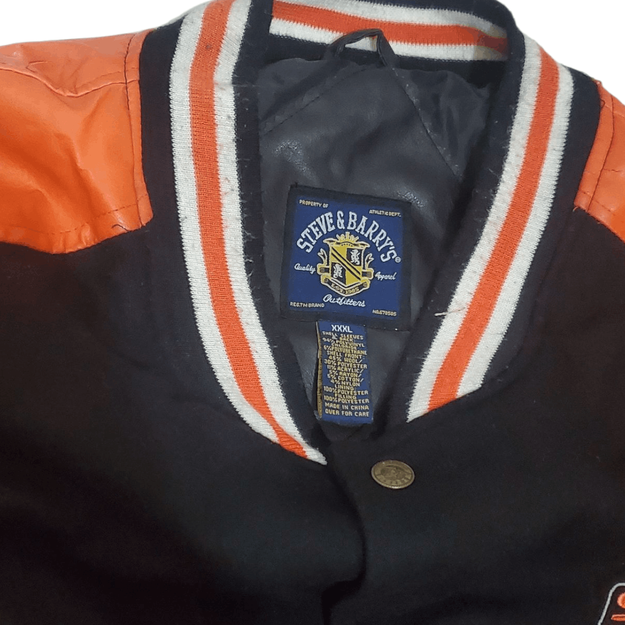 Steve And Barrys 90s Oklahoma State University Embroidered Bomber Jacket Size US XXL / EU 58 / 5 - 5 Thumbnail