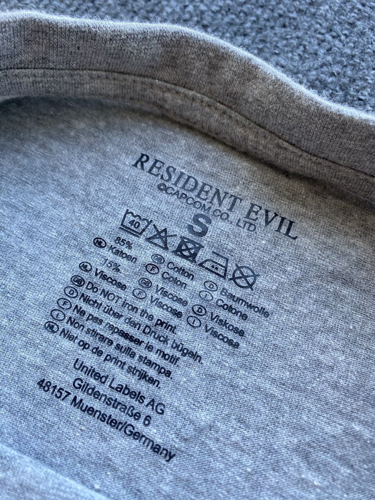Other 🔥Resident Evil Capcom Zombie T shirt gray mens S Size US S / EU 44-46 / 1 - 3 Thumbnail