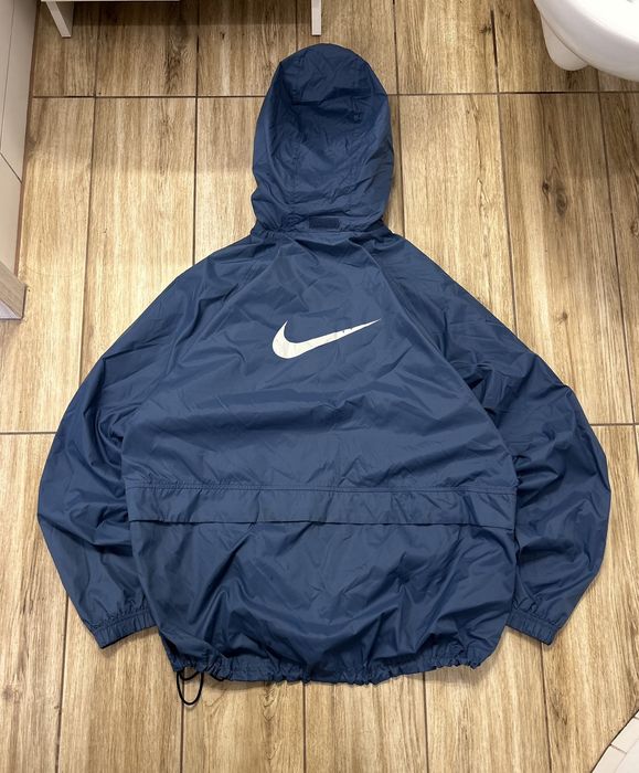 Nike 00s Vintage Nike Big Swoosh Logo Nylon Retro Jacket