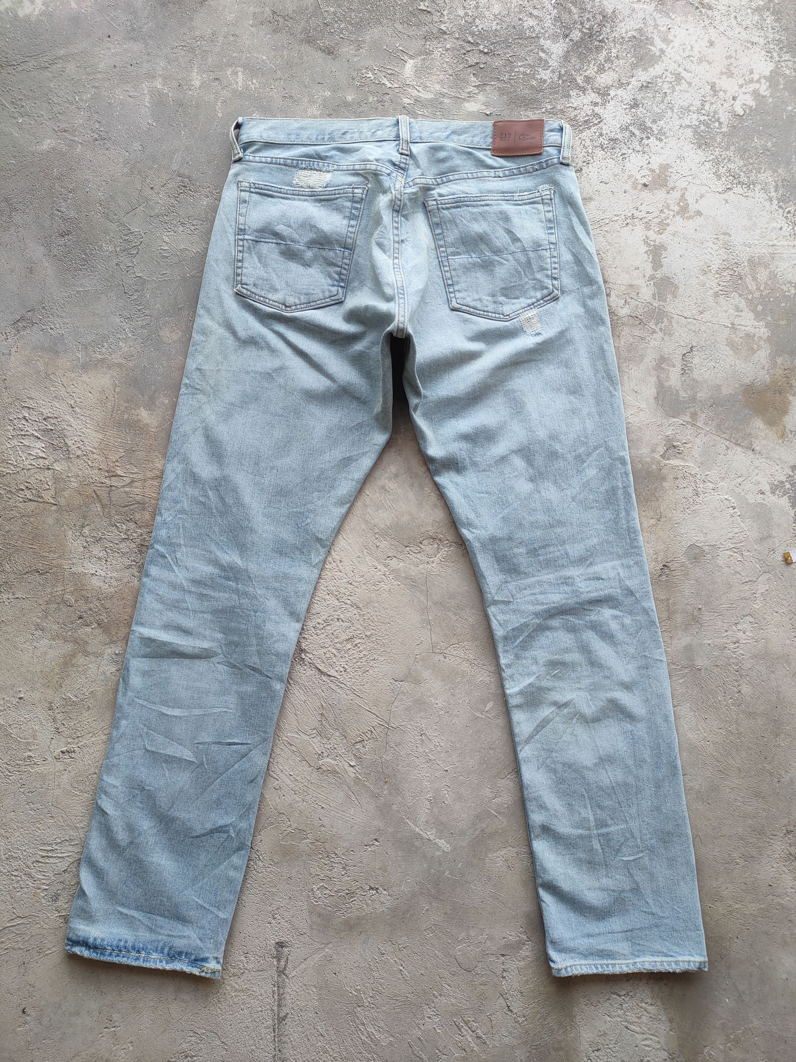 Gap W32 VINTAGE GAP FADED BLUE DISTRESSED JEAN PANTS Size US 32 / EU 48 - 9 Thumbnail