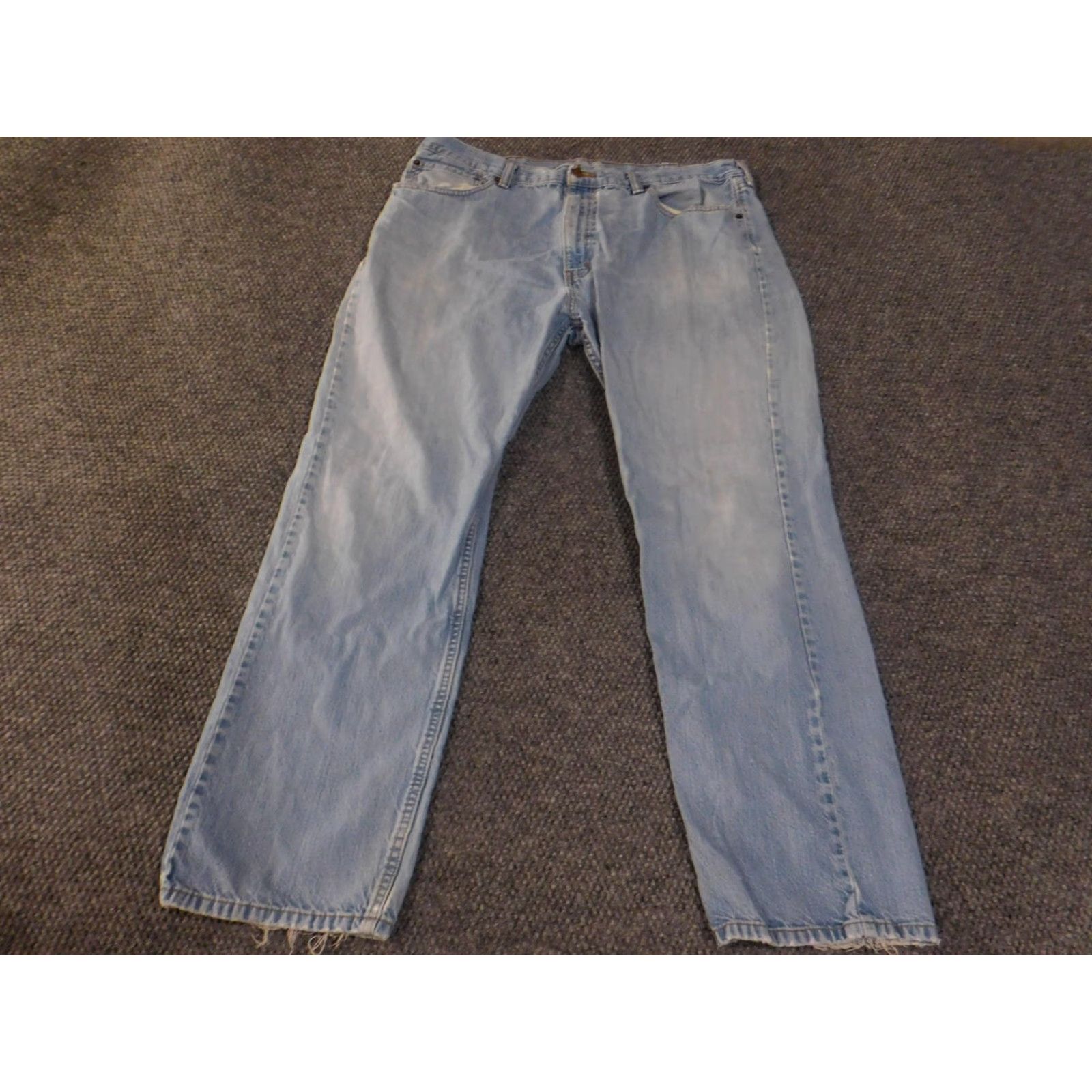Levi's VINTAGE Levi's 505 Jeans Mens 40x30 Blue Denim Straight Fit Distressed Pants Relaxed 40 30 Inseam Zip Fly Size US 40 / EU 56 - 3 Thumbnail
