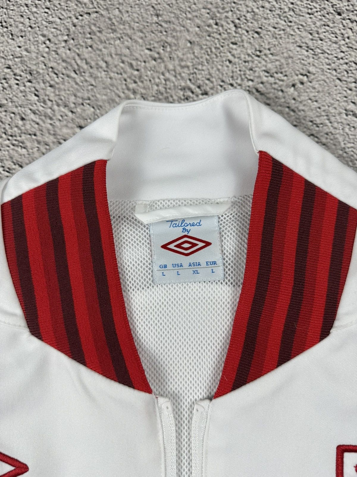 Umbro Umbro England 2012/2013 White Jacket Blockcore Football ⚽️ Size US L / EU 52-54 / 3 - 6 Thumbnail