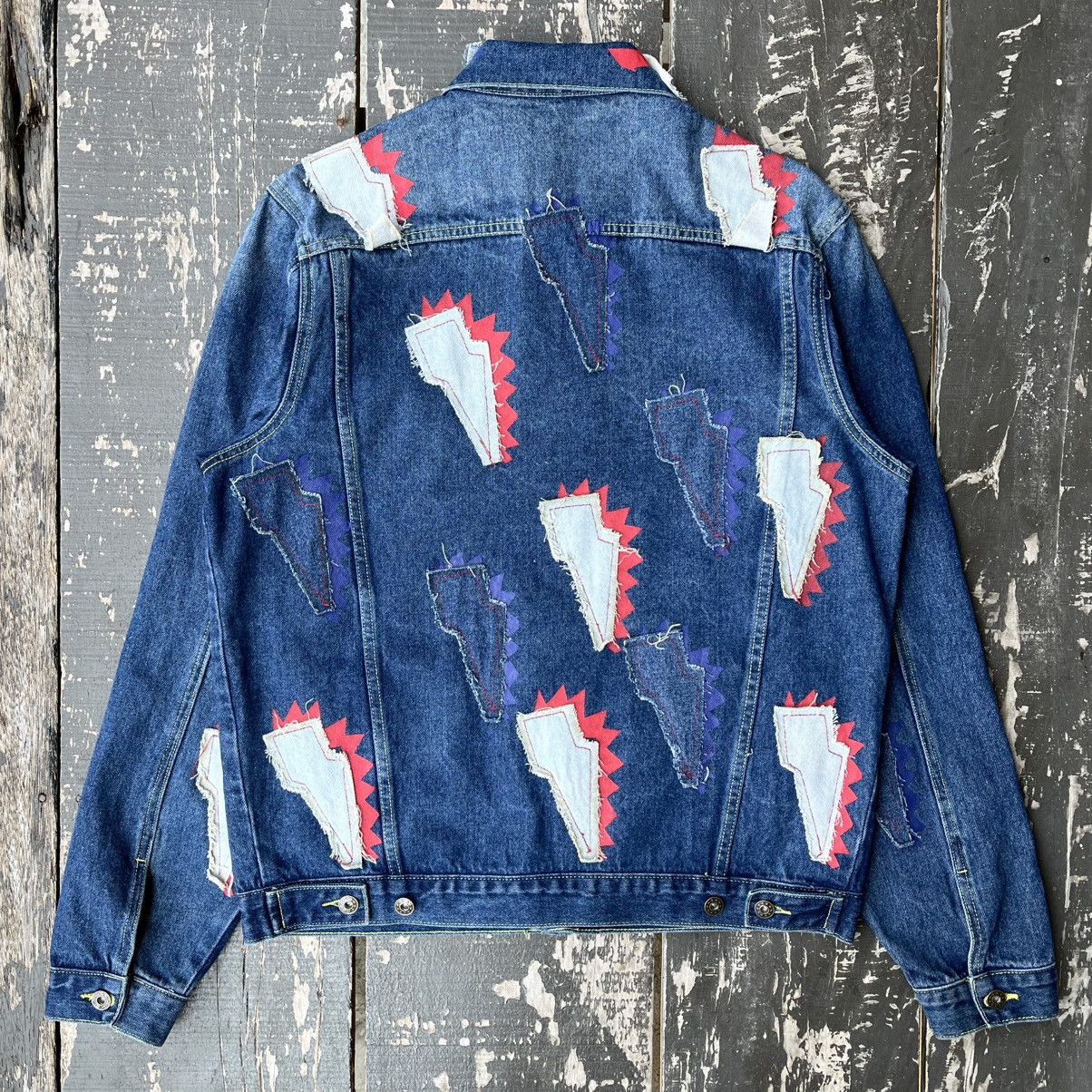 Faith Connexion Faith Connexion – Thunder Patch Denim Jacket Worn by BTS Size US XL / EU 56 / 4 - 4 Thumbnail