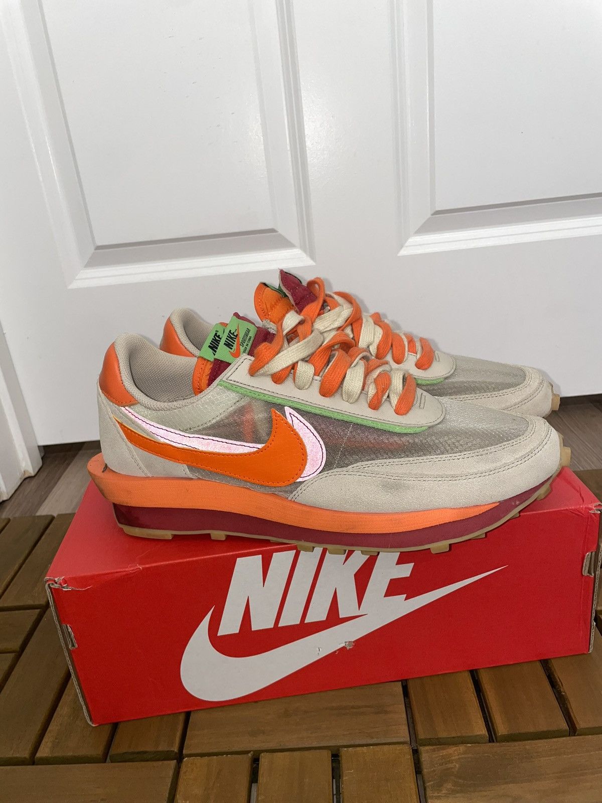 Nike × Sacai Nike sacai x Clot x LDWaffle mens shoe Size US 12 / EU 45 - 2 Thumbnail