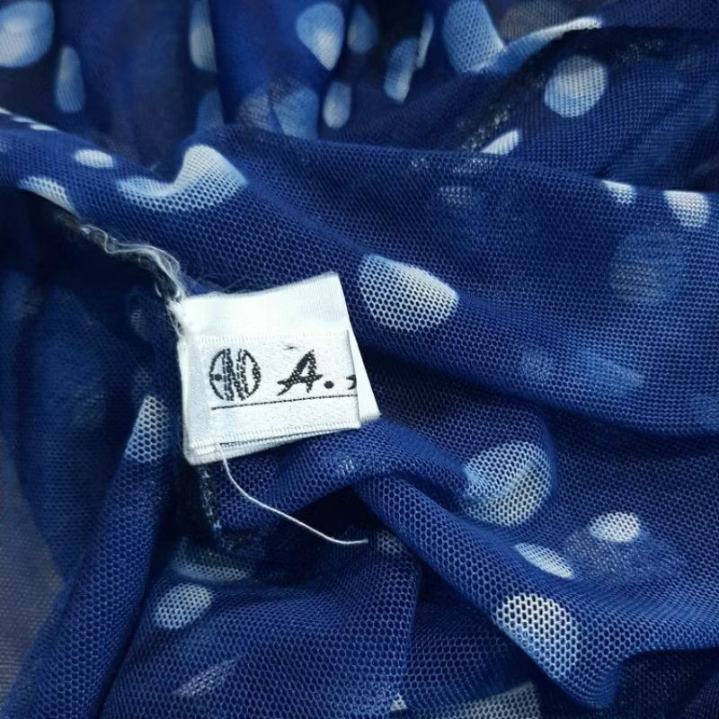 Japanese Brand A.Fasion polkadot pattern mesh shirt Size US M / EU 48-50 / 2 - 3 Thumbnail
