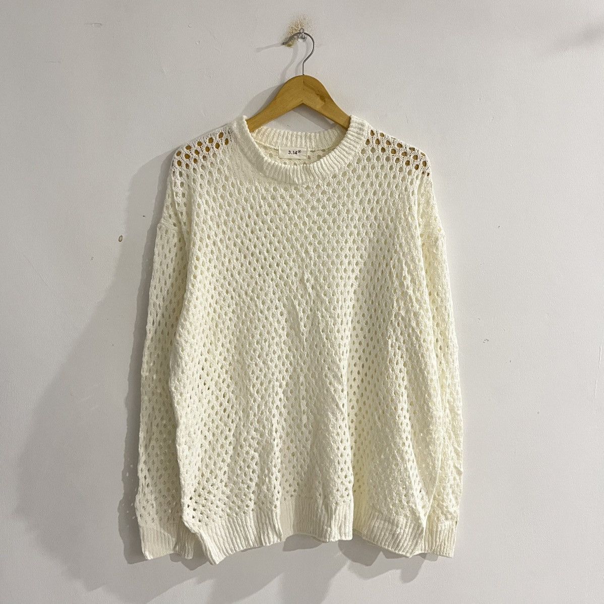 Japanese Brand 3.14 Knit Corchet Sweater Size US L / EU 52-54 / 3 - 1 Thumbnail