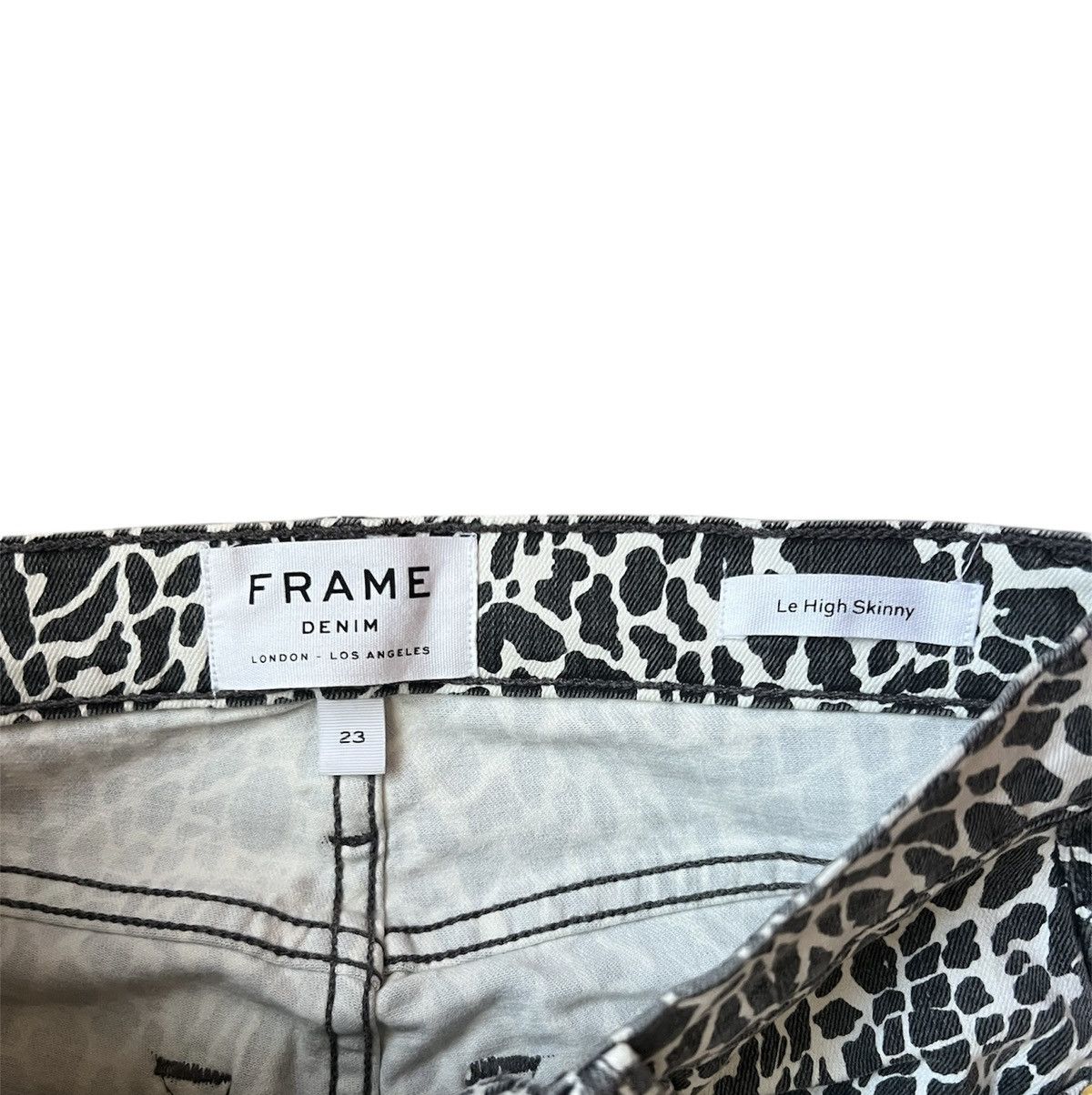 Frame Frame Denim Le High Skinny Animal Noir | Size 23 Size 23" - 3 Thumbnail