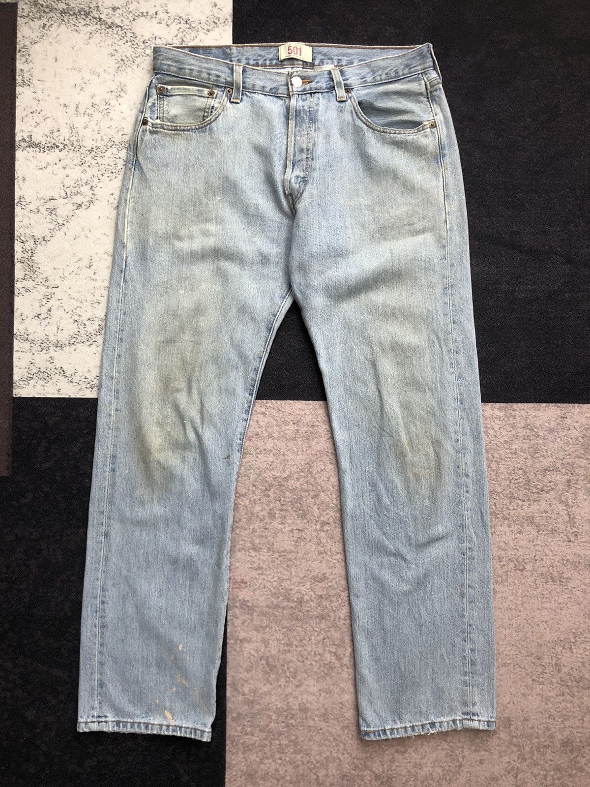 Levi's Vintage Levi's 501 Rusty Light Blue Jeans Size US 34 / EU 50 - 2 Thumbnail