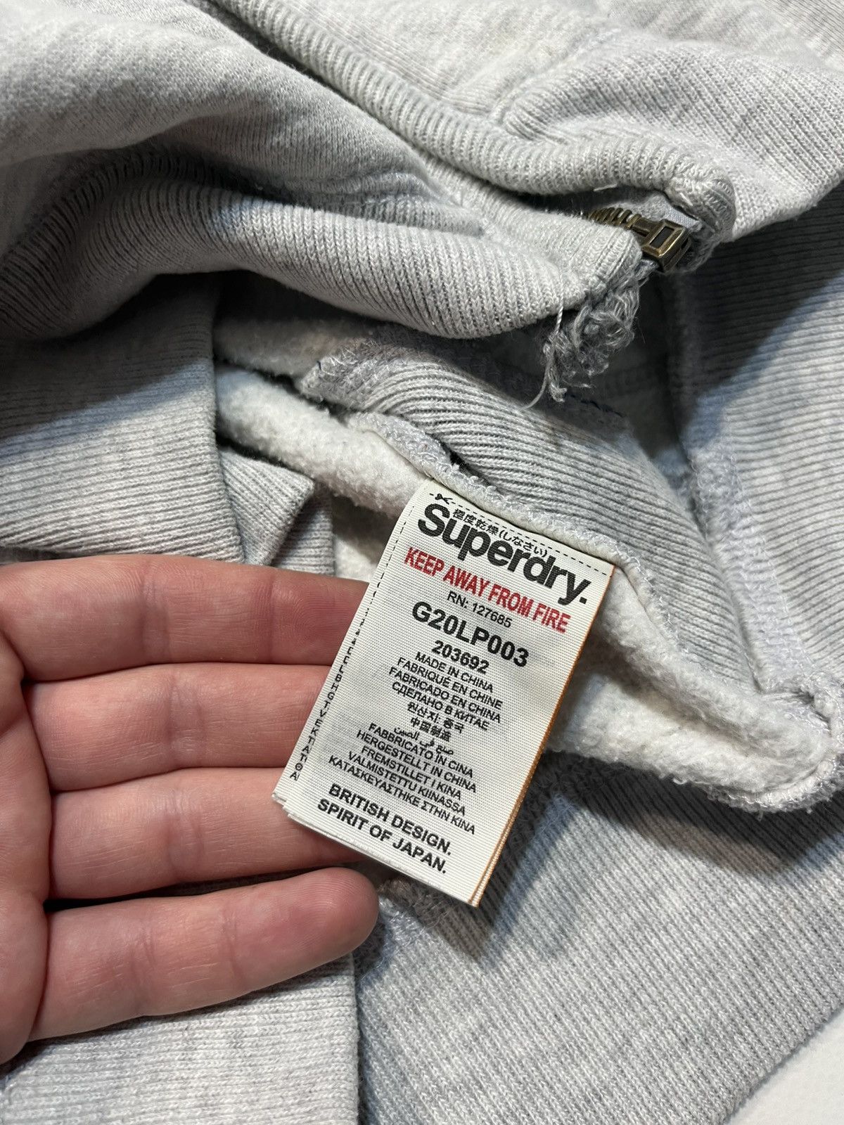 If Six Was Nine Vintage LGB Style Superdry Fur Faux Zip Hoodie Size S / US 4 / IT 40 - 7 Thumbnail