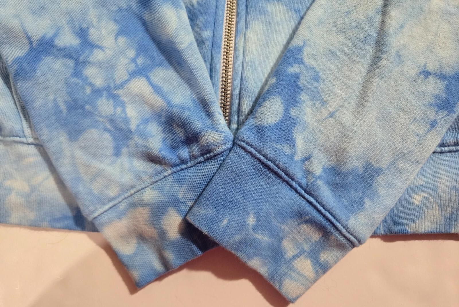 Designer Victoria's Secret PINK Tie Dye Full Zip Hoodie Large EUC Size L / US 10 / IT 46 - 4 Thumbnail