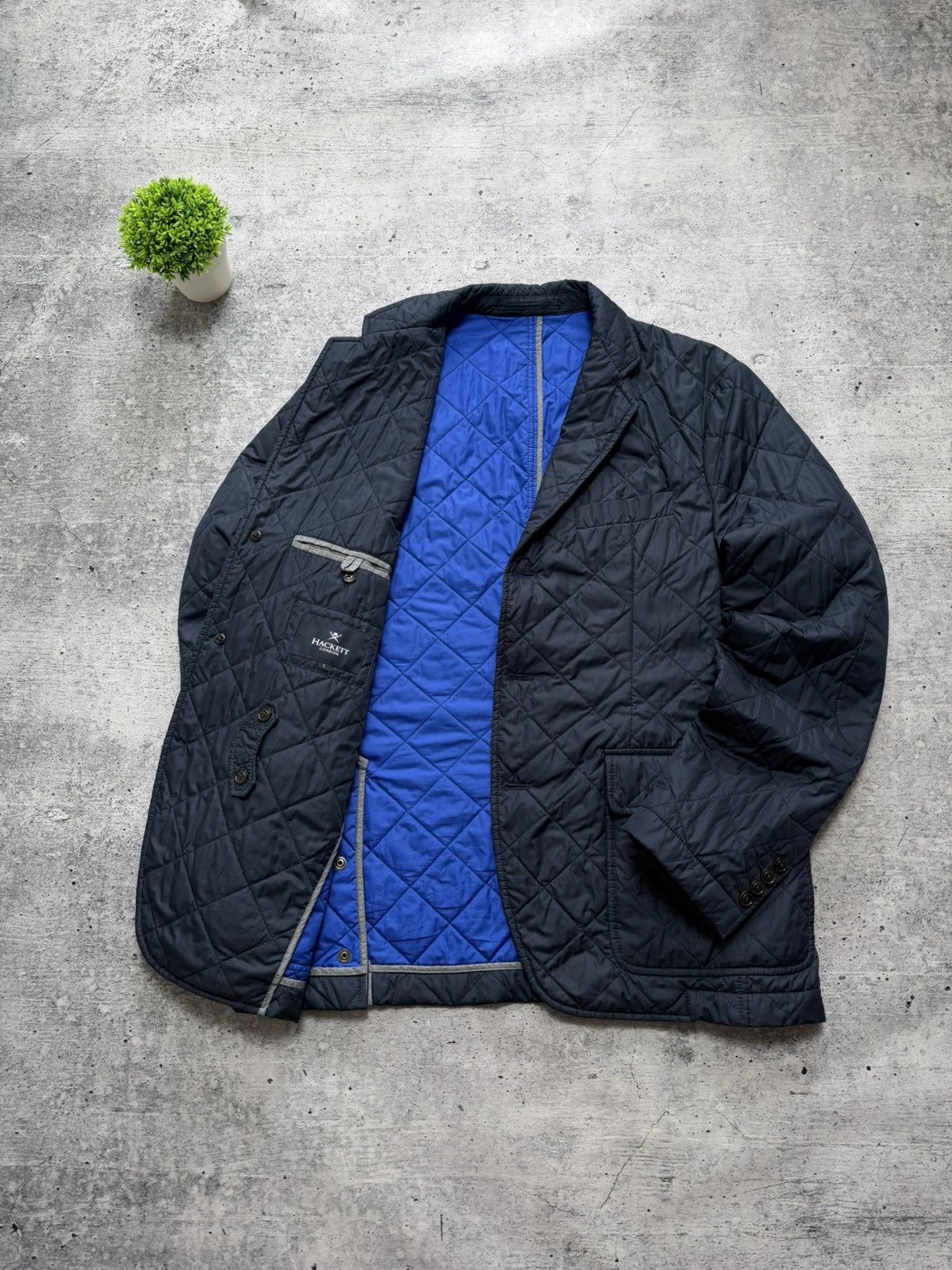 Hackett Hackett Quilted Thermal Puffer Classic Blazer Jacket Size US L / EU 52-54 / 3 - 1 Thumbnail