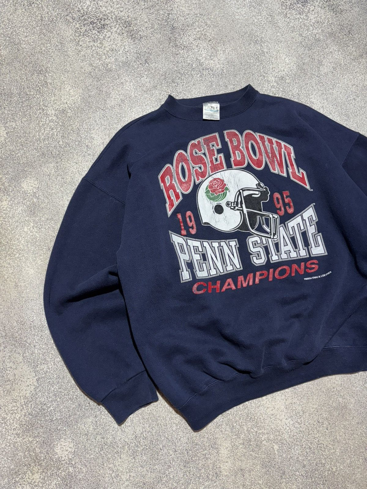 NFL Vintage Penn State Sweatshirt Rose Bowl 1995 Mens XL USA Size US XL / EU 56 / 4 - 3 Thumbnail