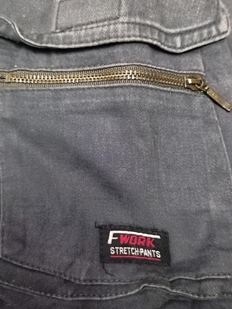 Japanese Brand × Vintage FWORK BAGGY CARGO TACTICAL PANTS FADED Size US 35 - 6 Thumbnail