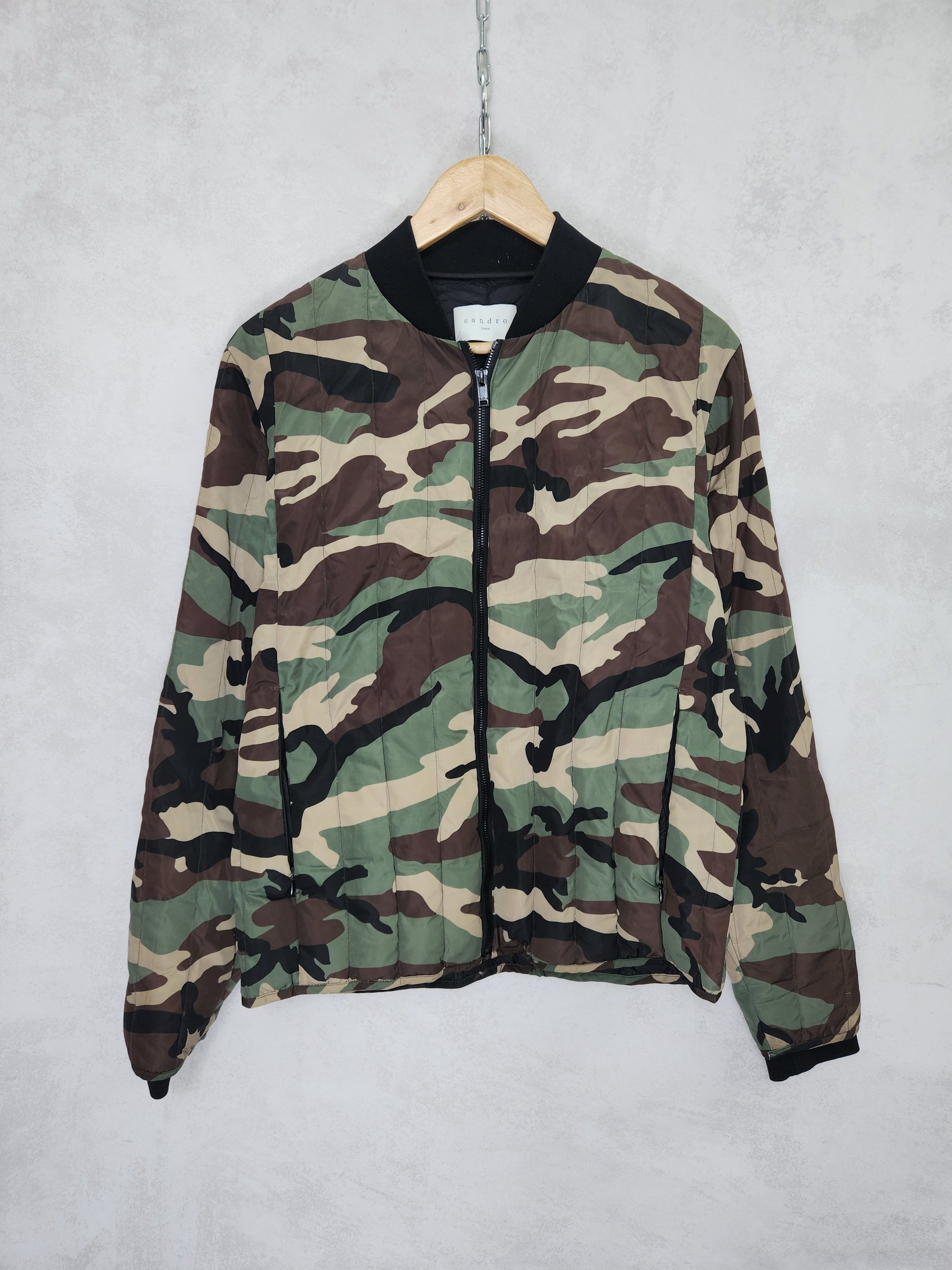 Sandro Sandro camouflage Lightweight down bomber jacket Size US M / EU 48-50 / 2 - 1 Thumbnail