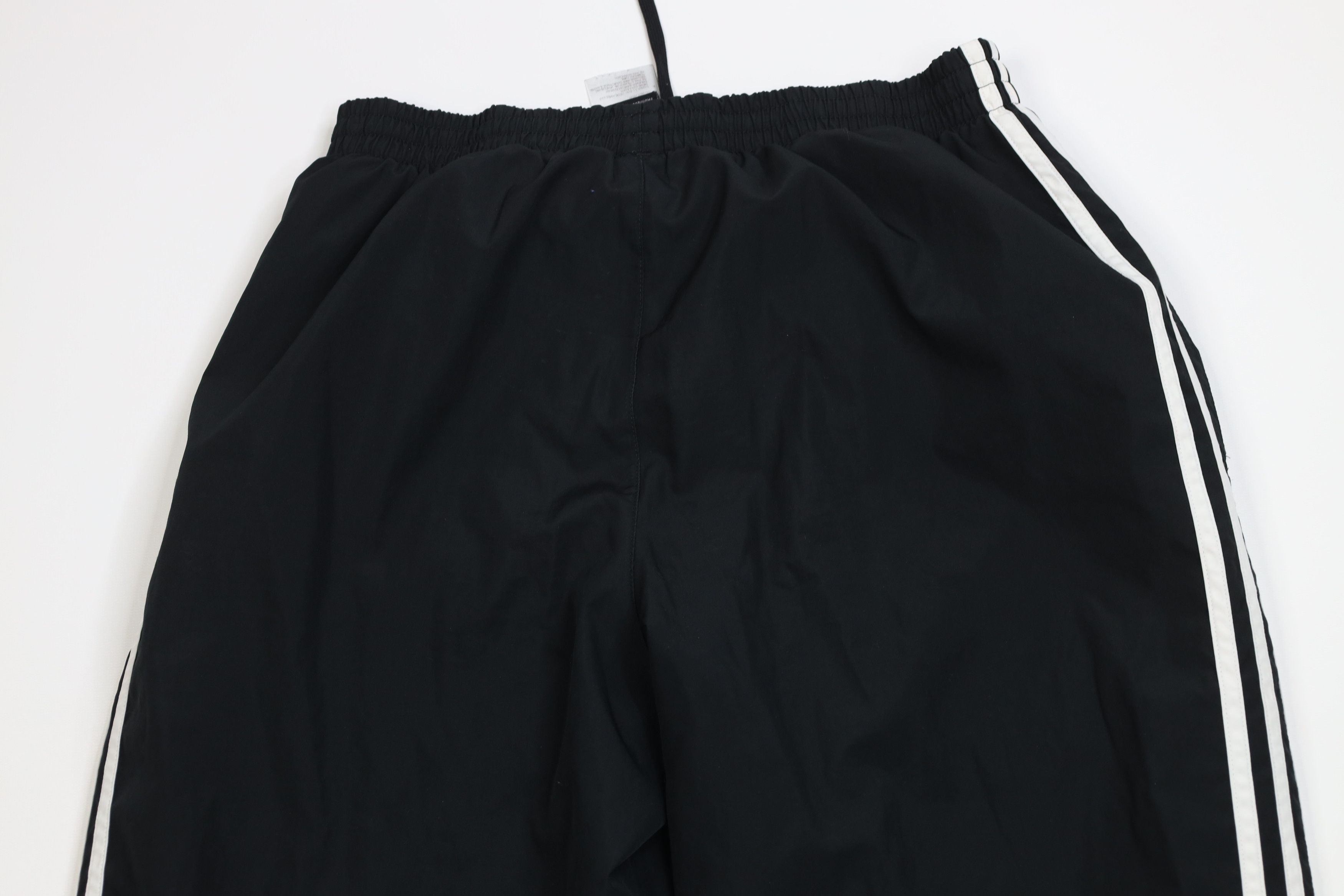 Adidas Vintage Y2K Adidas Lined Wide Leg Windbreaker Pants Black Size US 32 / EU 48 - 12 Thumbnail